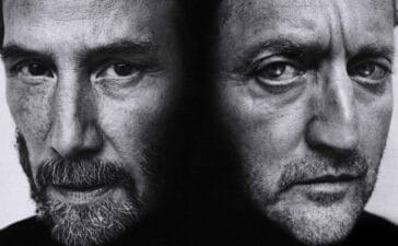 From Left: Keanu Reeves and Alex Winter in the official artwork for Waiting for Godot. Photo: Lee Jeffries