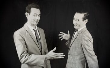 Paul Reubens and Pee-Wee Herman in Pee-Wee As Himself. IMAGE: max/Warner