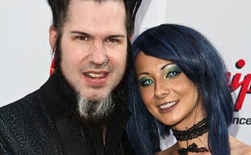 Wayne Static of Static-X and Tera Wray Static (Photo by Chelsea Lauren/WireImage)