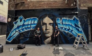 Metallica Mural of Cliff Burton
