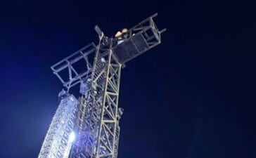 Man climbs tower at Metallica Perth concert