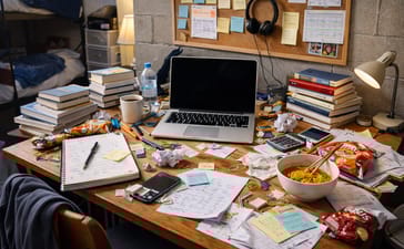 desk clutter