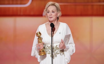 Jean Smart at the 83rd Annual Golden Globes held at The Beverly Hilton on January 11, 2026 in Beverly Hills, California. (Photo by Rich Polk/2026GG/Penske Media via Getty Images)