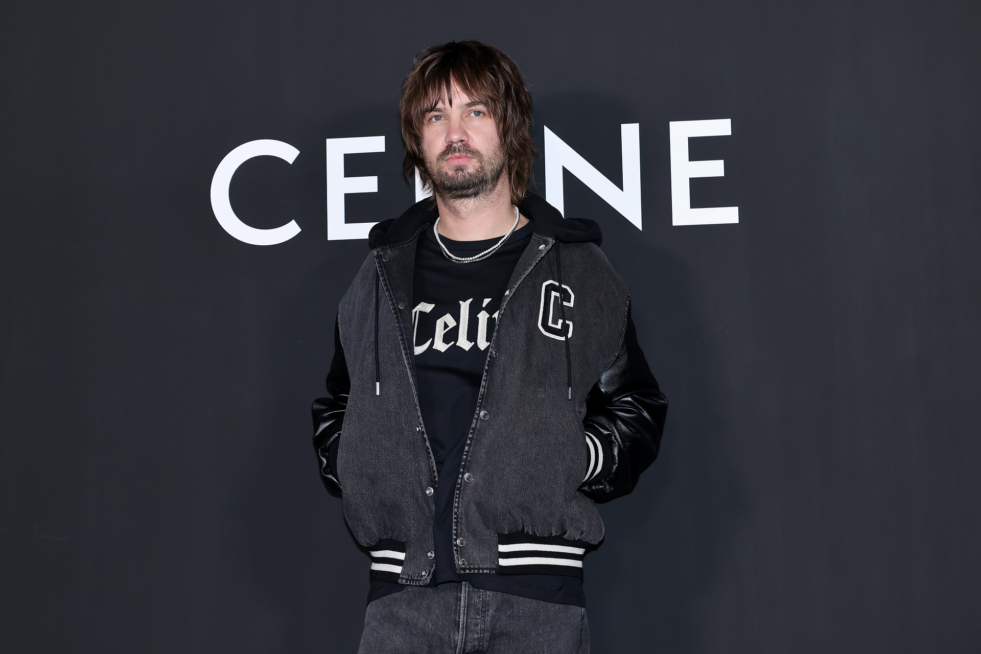 SEOUL, SOUTH KOREA - NOVEMBER 28: Celine brand ambassador, Kevin Parker from Tame Impala poses for a photocall for CELINE flagship store opening on November 28, 2024 in Seoul, South Korea. (Photo by Han Myung-Gu/WireImage)