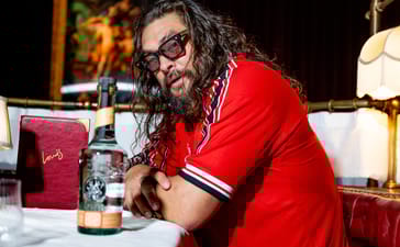 MANCHESTER, ENGLAND - FEBRUARY 01: Jason Momoa of Oof Tatata poses before performing onstage at Louis on February 01, 2026 in Manchester, England. (Photo by Shirlaine Forrest/Getty Images)