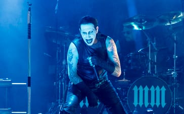 Marilyn Manson performs in 2025