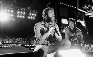 Post Malone performing