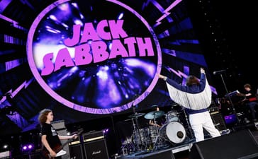 ack Black performs with Jack Sabbath at Power to the People Festival in Columbia, Maryland.
