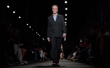 Josh Homme walks the Ann Demeulemeester Spring/Summer 2027 runway in Paris
