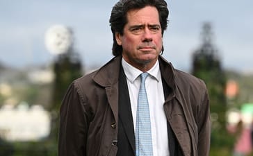 Tabcorp CEO Gillon McLachlan at Flemington Racecourse, Melbourne, on 3 October 2026