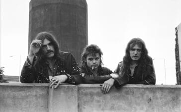 Lemmy, Phil Taylor, Eddie Clarke Photo by Sheila Rock / Shutterstock