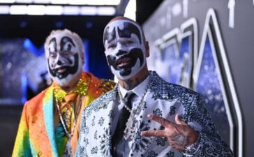 Violent J and Shaggy 2 Dope of Insane Clown Posse (Photo by Bryan Bedder/Getty Images for MTV)