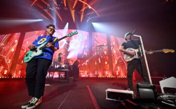 Blink 182 2025 (Photo by Daniel Boczarski/Getty Images for FanDuel's Super Bowl Party Powered by Spotify!)