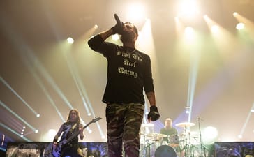 Jesse Leach of Killswitch Engage performing at The Warfield