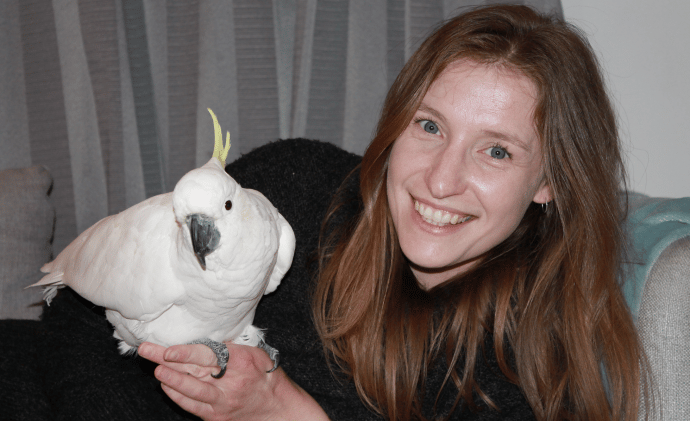 A Band’s Best Friend: Emma Mather of A Swift Farewell and her cockatoo Olivia