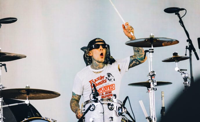 Travis Barker Is Selling Off His Blink-182 Gear, Including the ‘One More Time’ Drum Kit