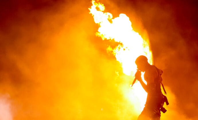 Watch Travis Scott Debut Two New Tracks and Mash Up Drake at Coachella