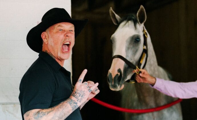 James Hetfield Meets Horse Named After Metallica Classic at the Kentucky Derby