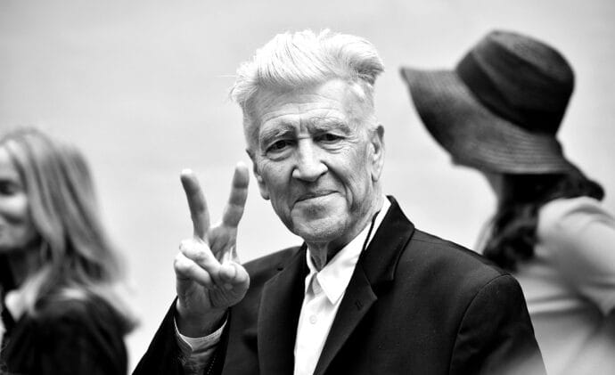 LOS ANGELES, CALIFORNIA - JULY 07: (EDITORS NOTE: Image has been converted to black and white) Director David Lynch attends the 11th Annual Peace and Love Birthday Celebration honoring Ringo Starr's 79th birthday at Capitol Records Tower on July 07, 2019 in Los Angeles, California. (Photo by Scott Dudelson/Getty Images)