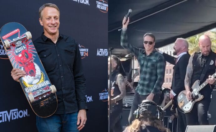 Watch Tony Hawk Join Goldfinger On Stage at Vans Warped Tour Long Beach