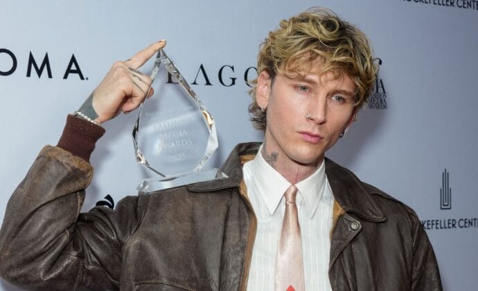 MGK Wins Style Icon Award At Fashion Media Awards