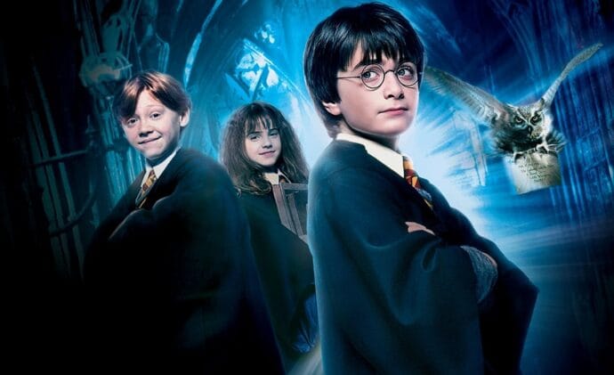 Harry Potter and the Philsopher's Stone is one of the top 10 movies streaming in Australia this week. IMAGE: Warner