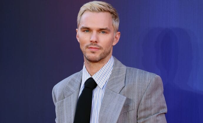 LONDON, ENGLAND - JULY 02: Nicholas Hoult attends the "Superman" Fan Event at Cineworld Leicester Square on July 02, 2025 in London, England. (Photo by Neil Mockford/Filmmagic)
