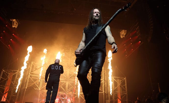 David Draiman and John Moyer of Disturbed | Photo by Chiaki Nozu (WireImage)