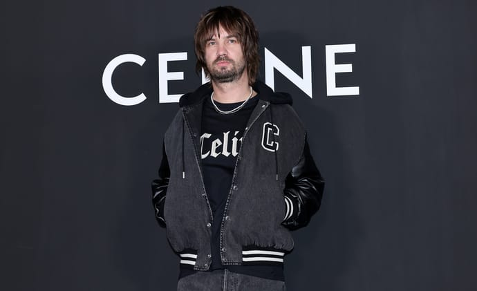 SEOUL, SOUTH KOREA - NOVEMBER 28: Celine brand ambassador, Kevin Parker from Tame Impala poses for a photocall for CELINE flagship store opening on November 28, 2024 in Seoul, South Korea. (Photo by Han Myung-Gu/WireImage)