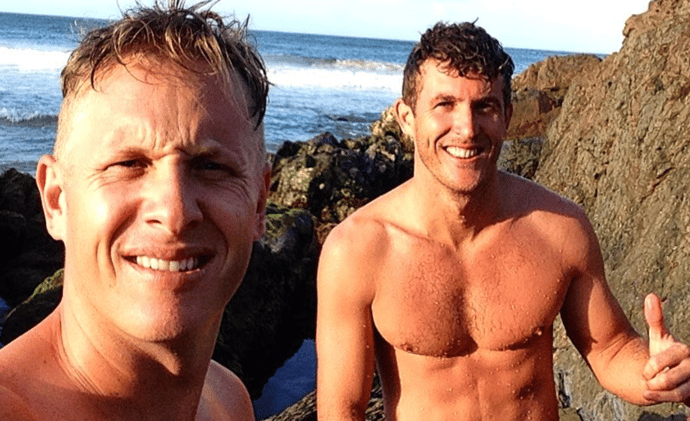 Ben Gordon pictured with Jed Gordon