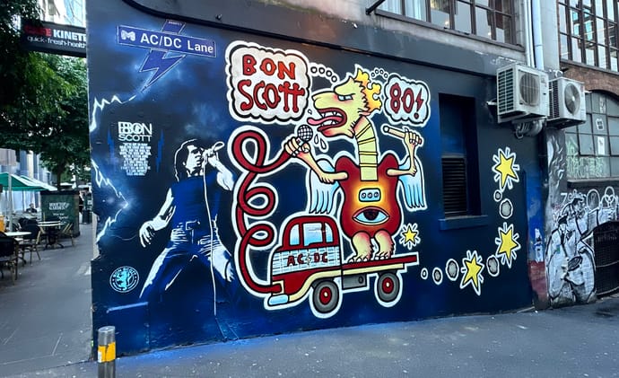 Bon Scott Mural