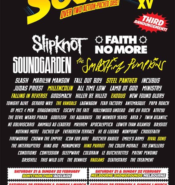 Soundwave 2015 Line-Up!