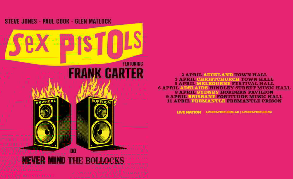 Sex Pistols Featuring Frank Carter Announce Australia & New Zealand Tour