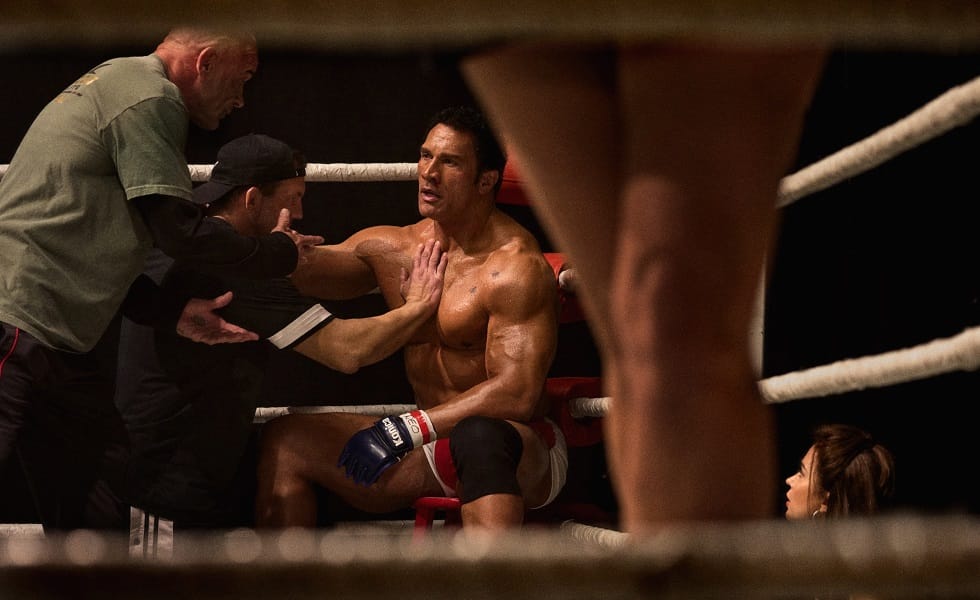 Dwayne Johnson in The Smashing Machine. IMAGE: VVS Films