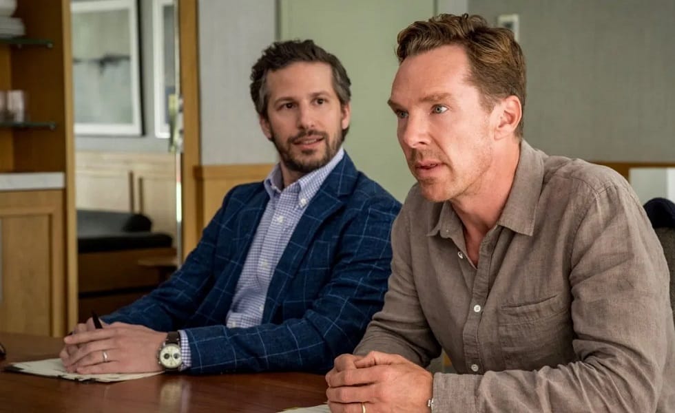 Andy Samberg and Benedict Cumberbatch in The Roses. Image: Disney