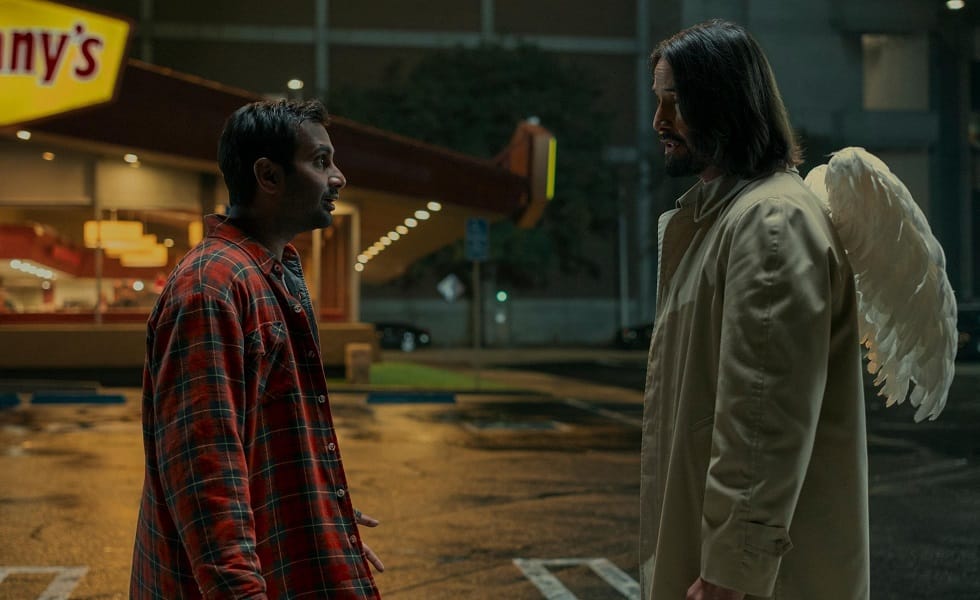 Aziz Ansari and Keanu Reeves in Good Fortune IMAGE: Lionsgate