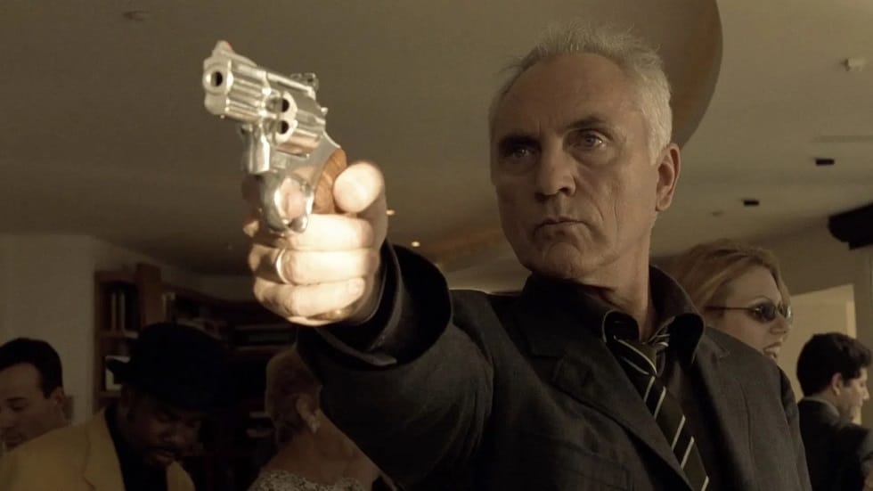Terence Stamp in The Limey IMAGE: Artisan Entertainment