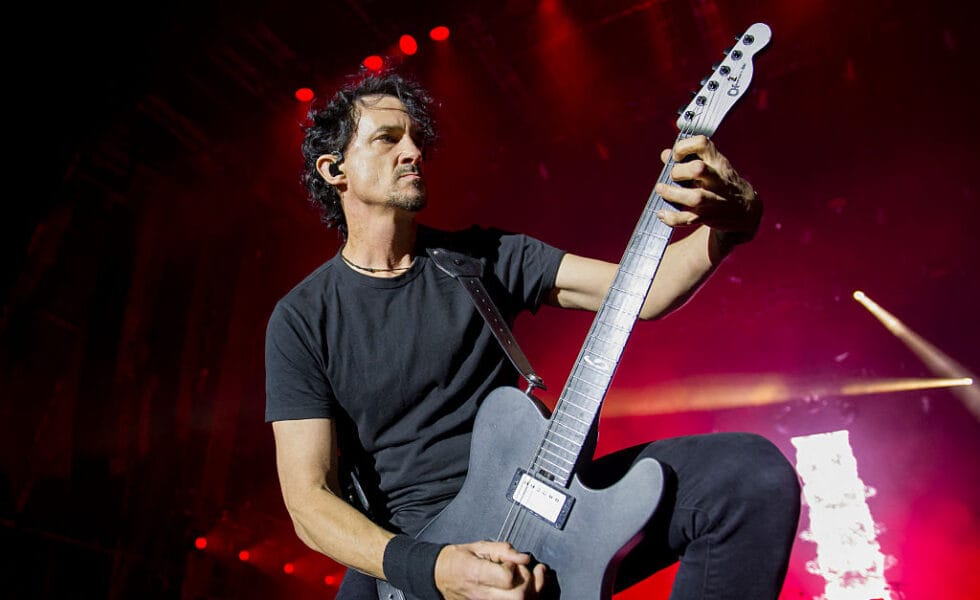 Joe Duplantier of Gojira | Photo by Jean-Christophe VERHAEGEN/AFP (via Getty Images)