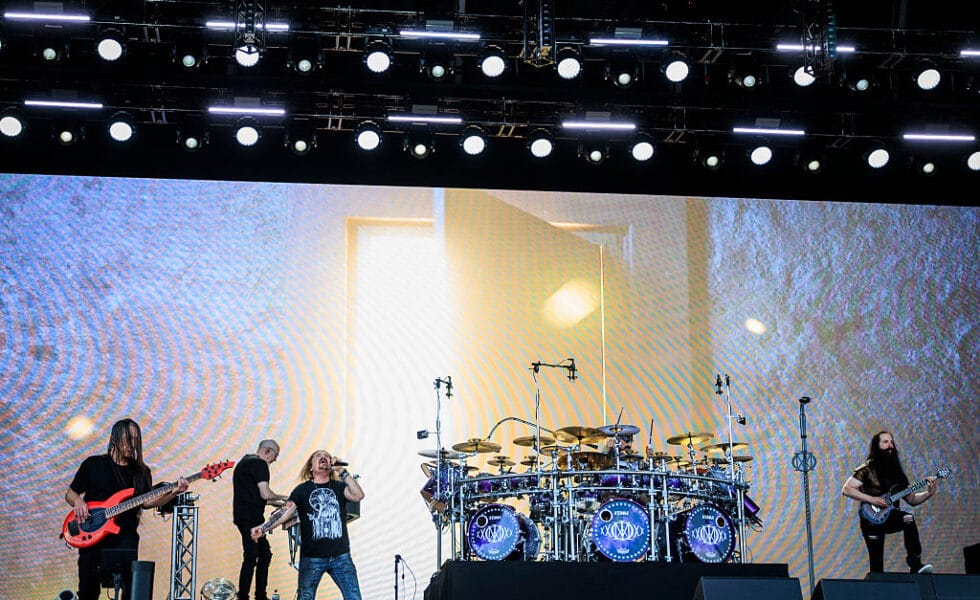 John Myung, Jordan Rudess, James LaBrie, Mike Portnoy and John Petrucci from Dream Theater Photo (Ole Hagen/Redferns)