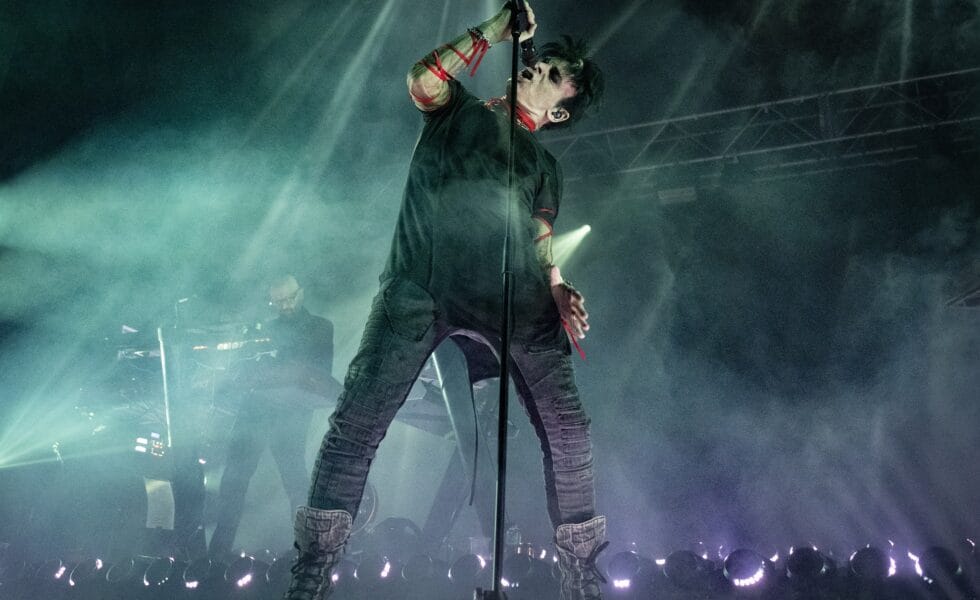 BIRMINGHAM, ENGLAND - NOVEMBER 15: Gary Numan performs onstage during a concert at O2 Academy Birmingham on November 15, 2025 in Birmingham, England. (Photo by Katja Ogrin/Redferns)
