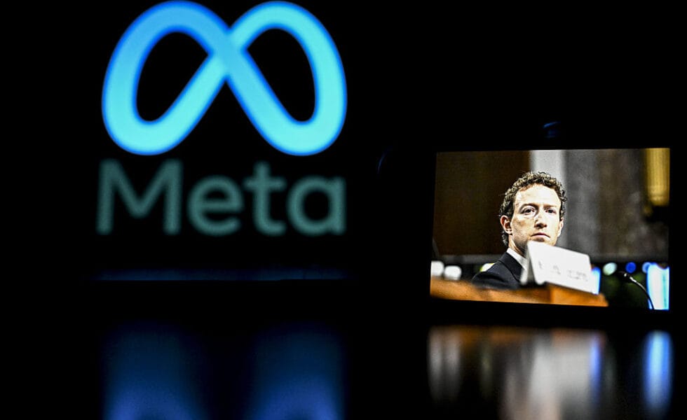 Meta logo | Meta Mark Elliot Zuckerberg | Photo by Arda Kucukkaya/Anadolu via Getty Images