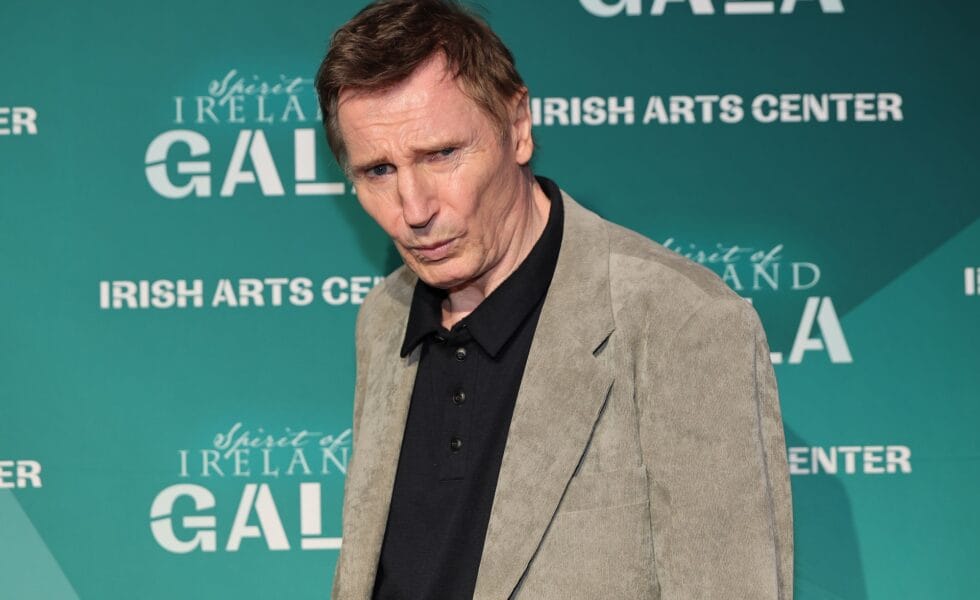NEW YORK, NEW YORK - NOVEMBER 07: Liam Neeson attends the 26th Annual Spirit of Ireland Gala at Pier 60 on November 07, 2025 in New York City. (Photo by Dia Dipasupil/Getty Images)