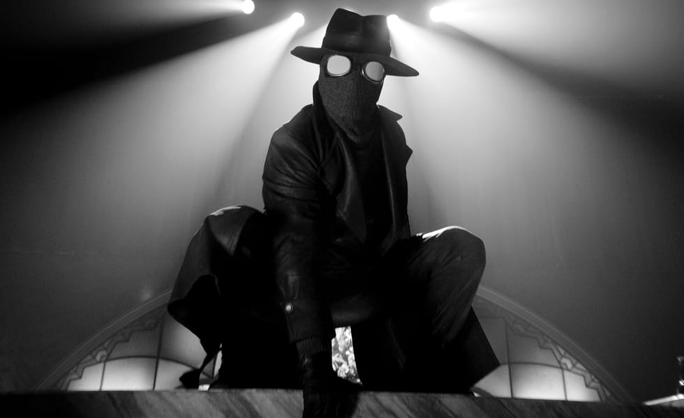 “The Spider” (Nicolas Cage) in a scene from Prime Video’s Spider-Noir (Courtesy of Prime Video)