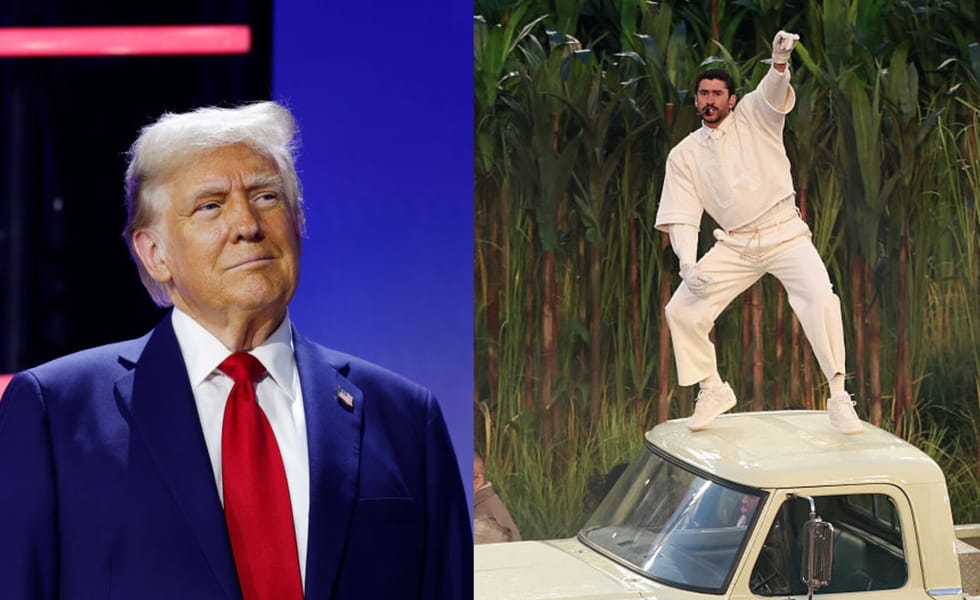 Trump Bad Bunny Super Bowl halftime