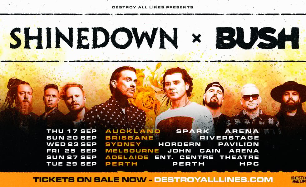Shinedown x Bush IMAGE: supplied