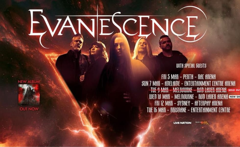 Evanescence Australia Tour 2027