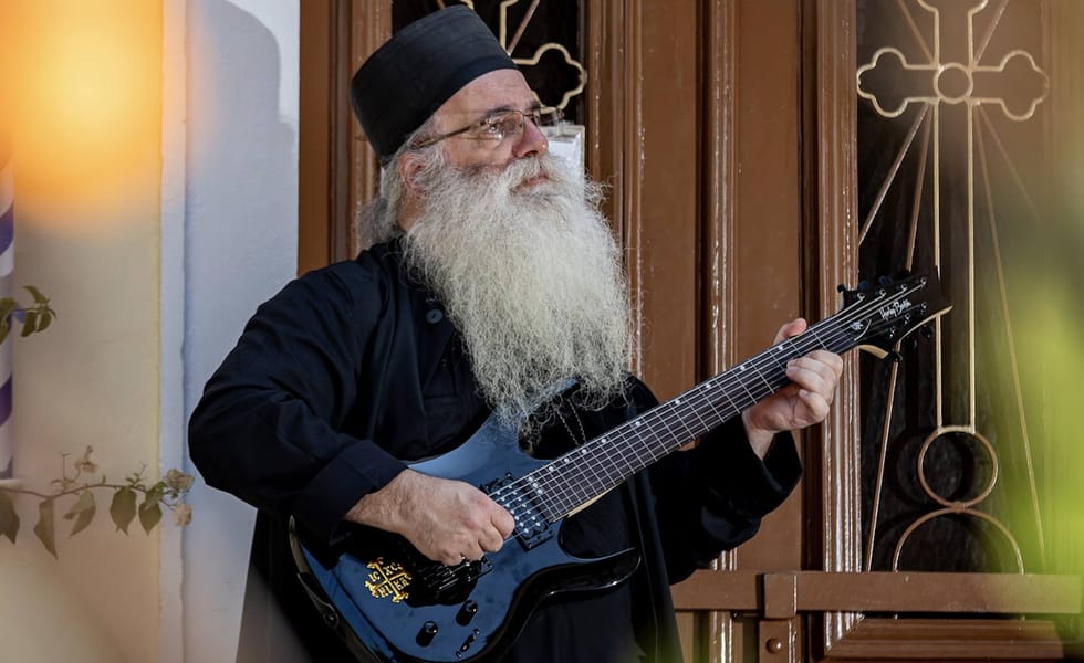 Father Dionysios Tabakis, The Viral Drone-Metal Priest, Addresses Homophobia And Neo-Nazi Allegations