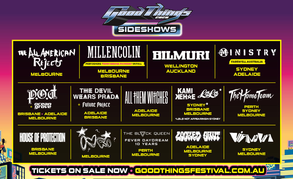 Good Things Festival 2026 sideshows