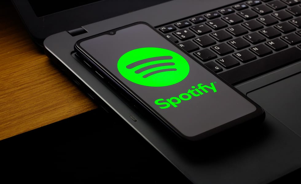 Photo illustration showing the Spotify app on a smartphone in September 2026.
