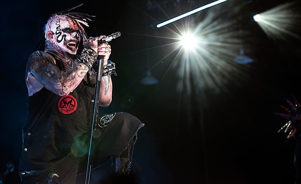 Chad Gray of Mudvayne performing in 2023
